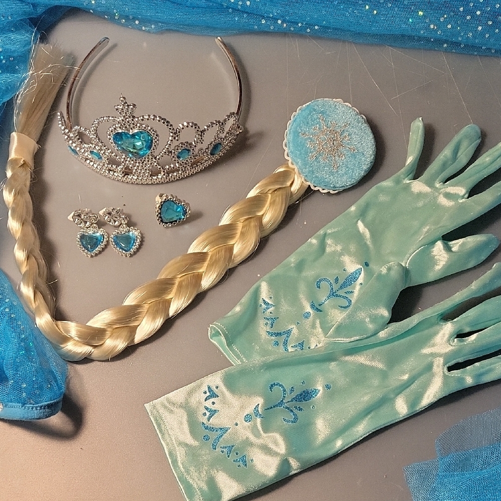 Blue and Silver Princess Accessory Set - Picture 2 of 2